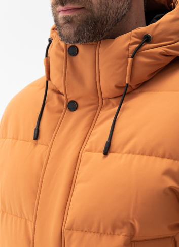 Мужской пуховик с капюшоном 