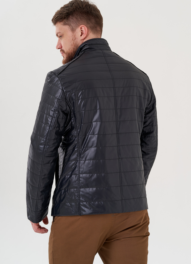 Куртка мужская черного цвета  модель № 24360 универмаг малина