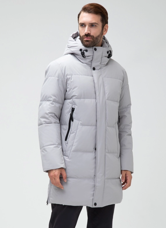 Мужской пуховик с капюшоном 