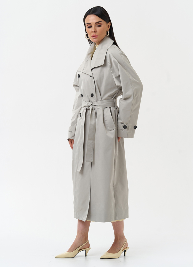 Длинный женский плащ  модель № 30269 в рассрочку