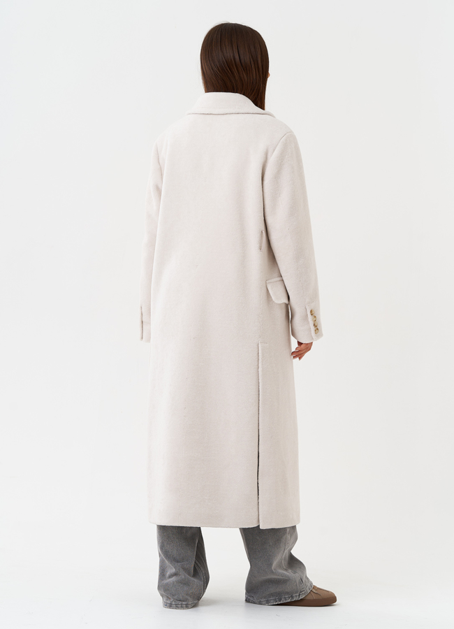 Длинное пальто из шерсти с английским воротником модель № 28537 универмаг малина