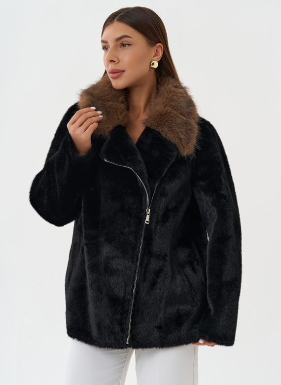 Куртка "косуха" из эко меха