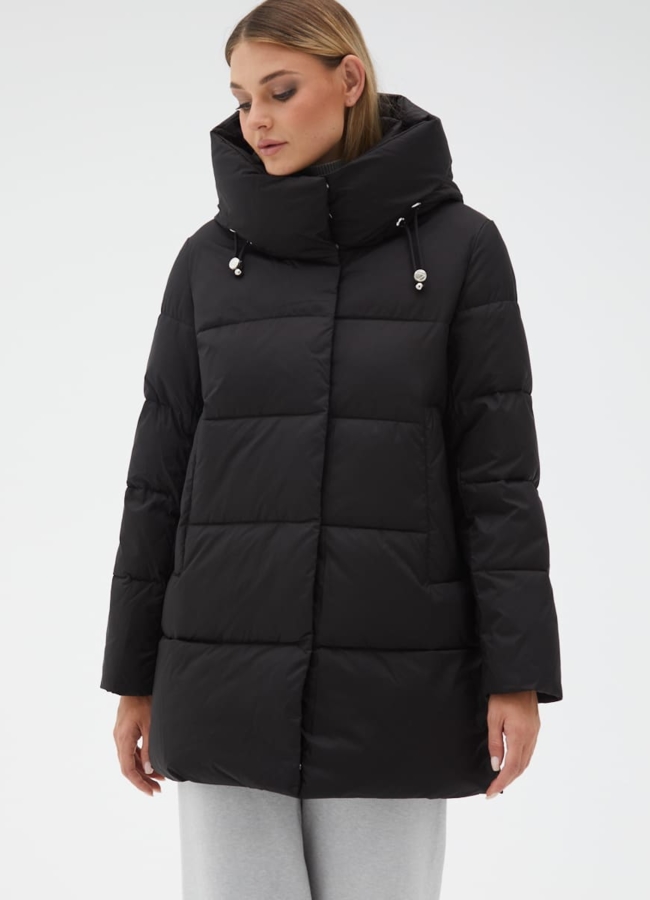 Женский пуховик с капюшоном модель № 31146 в кредит
