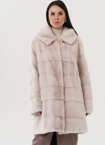 Шуба из норки с капюшоном Шуба из норки с капюшоном