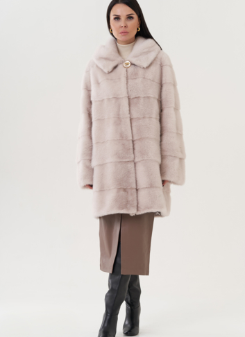 Шуба из норки с капюшоном Шуба из норки с капюшоном